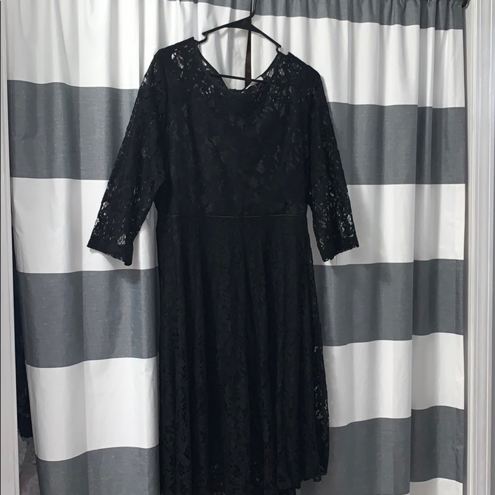Black lace dress